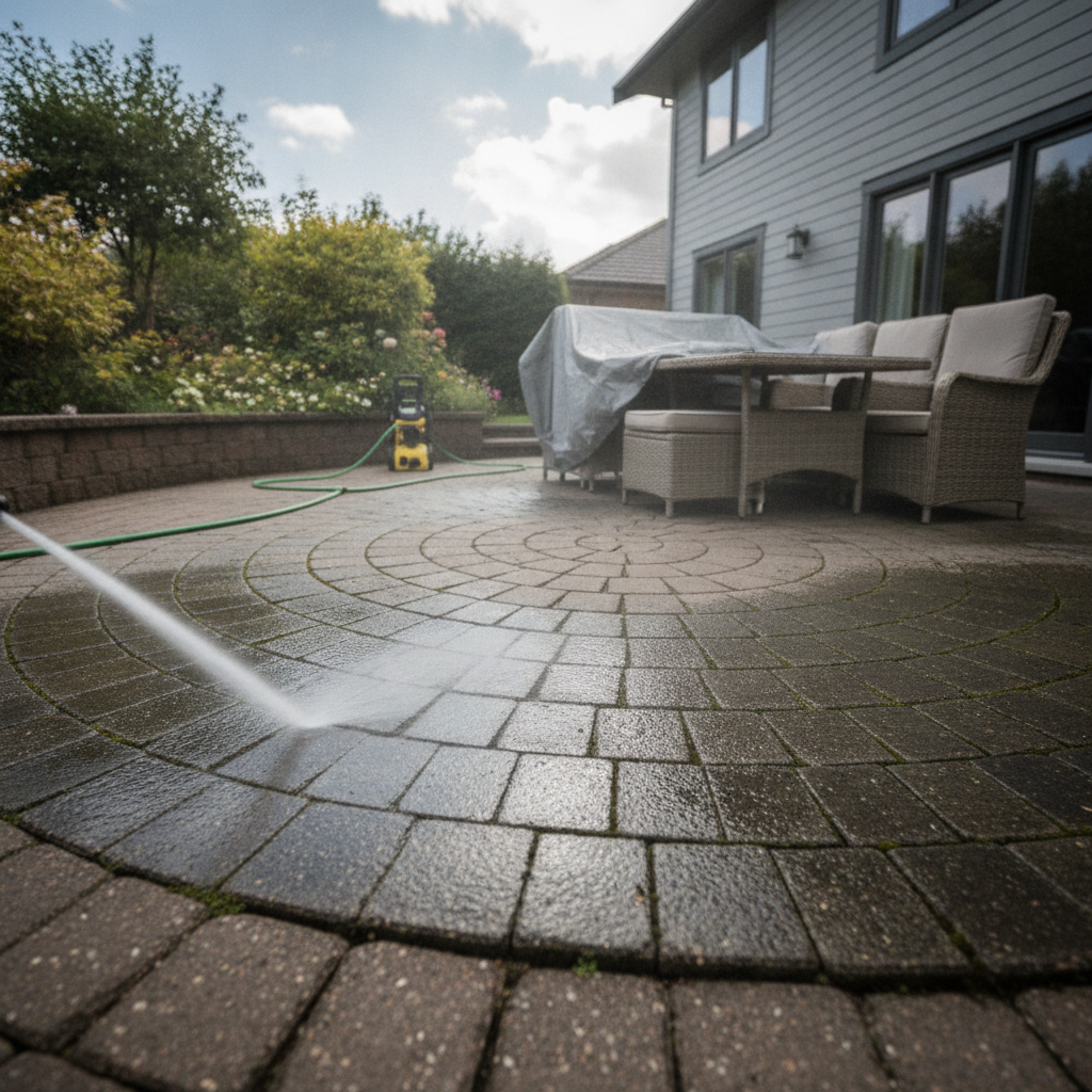 Patio Cleaning - No Face and No Text